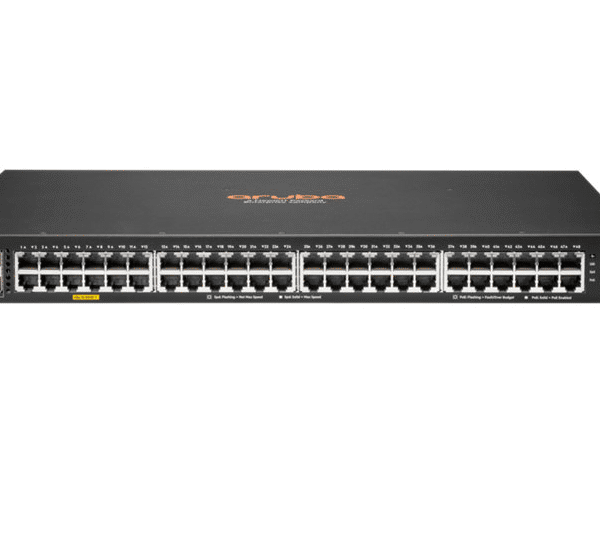 Switch Aruba 6100 48G Classe 4 PoE 4SFP+ 370 W (JL675A)