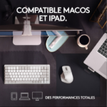 Logitech MX Master 3S for Mac – Souris Sans Fil Bluetooth – Gris Pâle (910-006572) – Image 4
