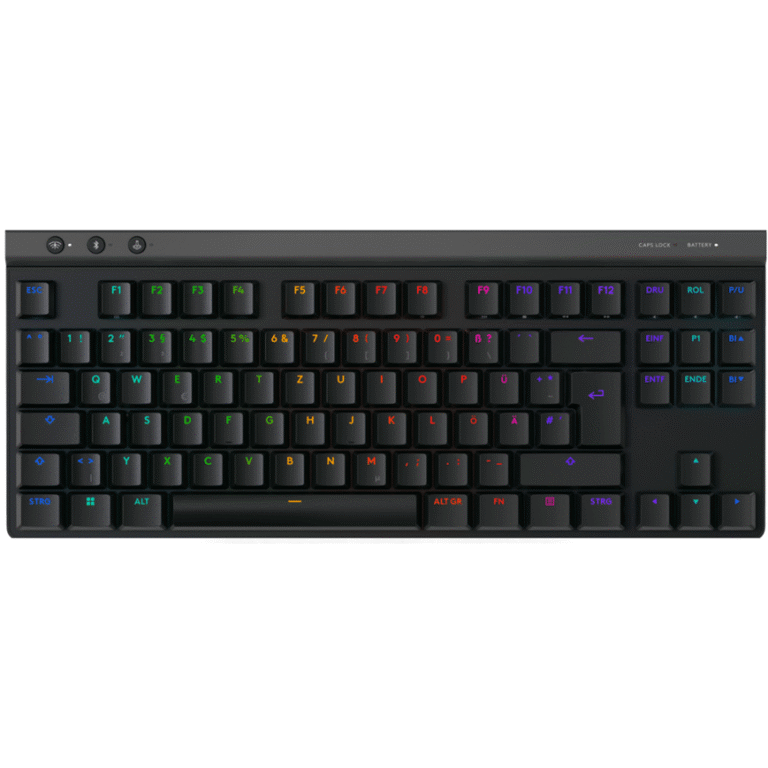 Logitech G G515 TKL Lightspeed Noir Clavier Sans Fil gamer Bluetooth RGB -Tactile Version (920-012546)
