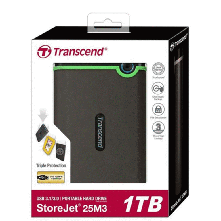 Disque dur externe TRANSCEND 1TO Anti choc (TS1TSJ25D2)