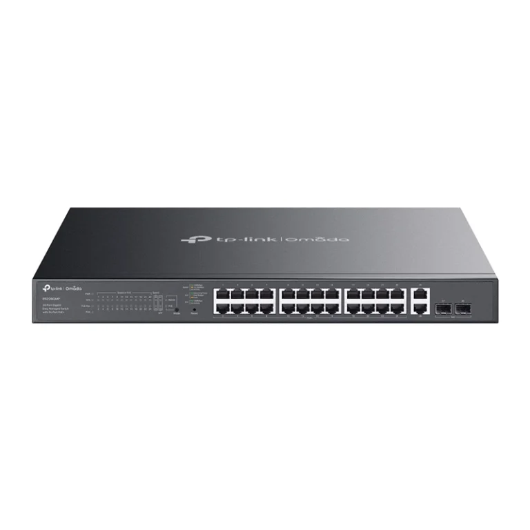 ES228GMP – Switch 24 ports PoE+ + 2 RJ45 + 2 SFP – 56 Gbps