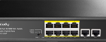 CUDY 8-Port 10/100M PoE+ Switch with 2 Gigabit Uplink Ports 120W