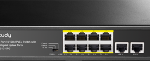 CUDY 16-Port 10/100M PoE+ Switch with 2 Gigabit Uplink and 1 SFP Port 200W