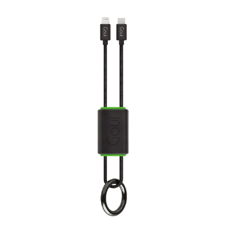 Câble iPhone Porte-Clés – Goui Lock Lightning vers Type C (27 cm) (G-NT15-8PIN-KC-K)