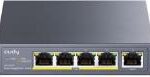 CUDY 5-Port Gigabit PoE+ Switch with 1 SFP Port 120W