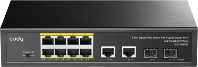 CUDY 16-Port Gigabit PoE+ Switch with 2 Uplink Gigabit Ports and 2 Gigabit SFP Slots 200W