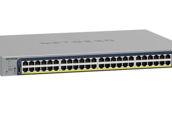 Switch NETGEAR 48 ports PoE+ 10/100/1000 Mbps + 4 SFP (GS752TPP-300EUS)