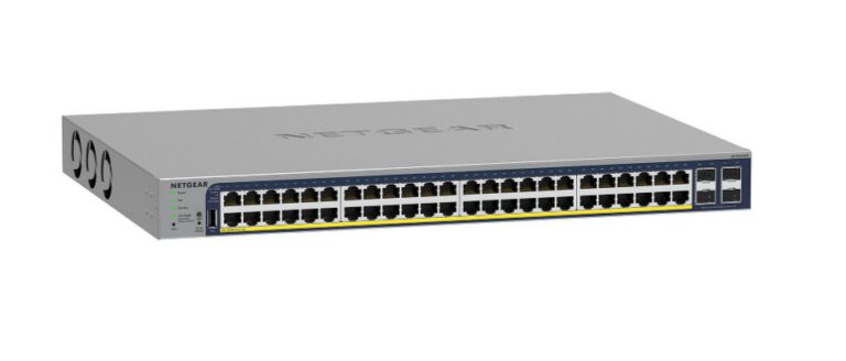 Switch NETGEAR 48 ports PoE+ 10/100/1000 Mbps + 4 SFP (GS752TPP-300EUS)