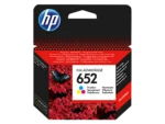 HP 652 trois couleurs – Cartouche d’encre HP d’origine (F6V24AE)