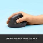 Souris sans fil ergonomique Logitech Lift – Graphite (910-006473) – Image 5