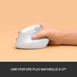 Souris sans fil ergonomique Logitech Lift – Blanc (910-006475) – Image 7