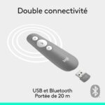 Logitech R500s Laser Pointer Presentation-Gris Moyen (910-006520) – Image 7