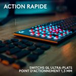 Logitech G915X Lightspeed – Clavier Gamer Sans Fil Noir – Tactile Version (920-012747) – Image 5