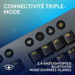 Logitech G915X Lightspeed – Clavier Gamer Sans Fil Noir – Tactile Version (920-012747) – Image 9