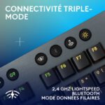 Logitech G915X Lightspeed – Clavier Gamer Sans Fil Noir – Tactile Version (920-012747) – Image 10