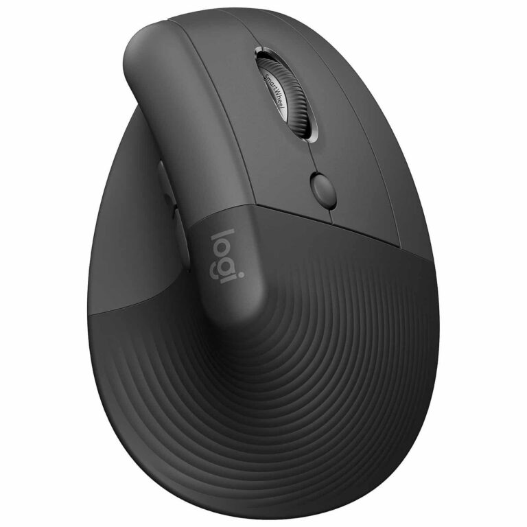Souris sans fil ergonomique Logitech Lift – Graphite (910-006473)