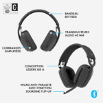 Logitech Zone Vibe 100 – Casque sans fil (981-001213) – Image 6