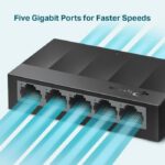 Switch de bureau TP-LINK 5 ports Gigabit – 10/100/1000 Mbps (LS1005G) – Image 6