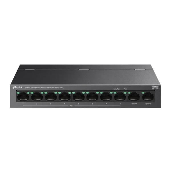 LS110P – Switch PoE+ 10 Ports 10/100 Mbps – 96W – 250m