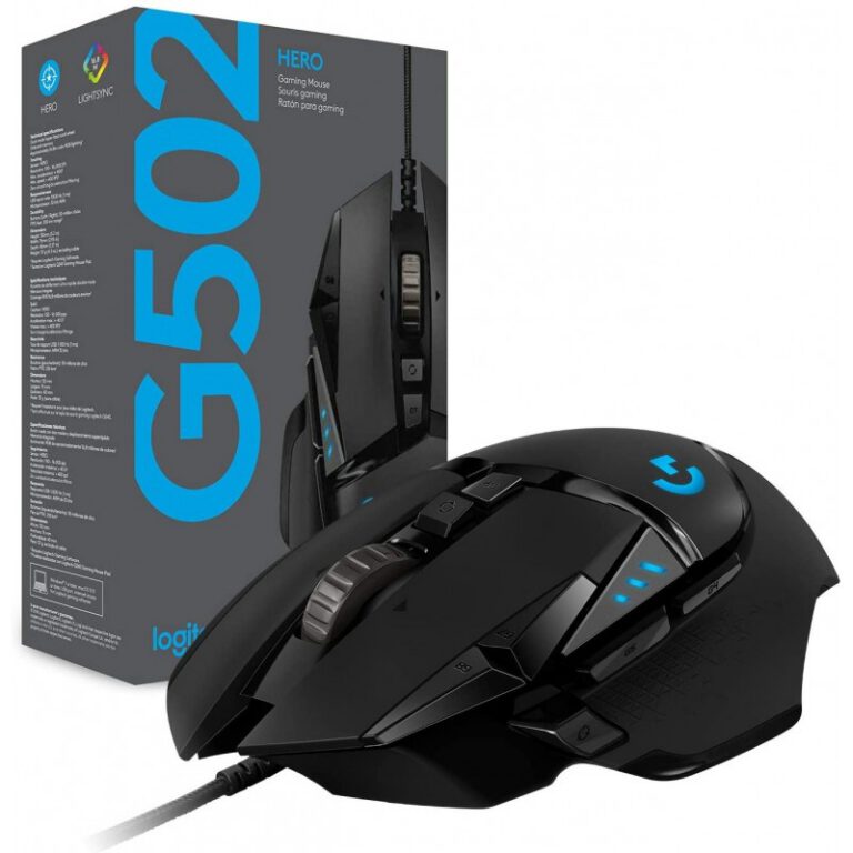 LOGITECH G502 HERO HIGH PERFORMANCE GAMING MOUSE – N/A – USB – N/A – EWR2-934 (910-005471)