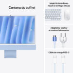 Apple iMac M4 (2024) 24″ 16 Go 256 Go Bleu (MWUF3) – Image 4