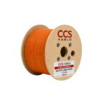 UUTP-LSZH-ORANGE – Câble Réseau CAT6 U/UTP LSZH Orange Cuivre CCS KABLO – Image 4