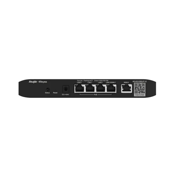 RG-EG105G-P V2 – Routeur 5 ports Gigabit PoE, Cloud SMB – Ruijie