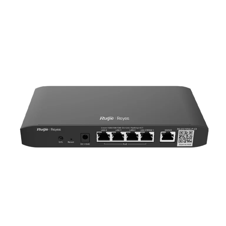RG-EG105G-P V3 – Routeur 5 ports Gigabit PoE, Cloud SMB – Ruijie