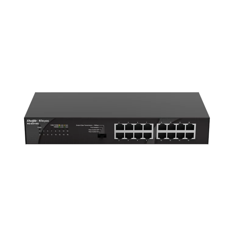 RG-ES116G – Switch non géré 16 ports Gigabit 32 Gbps – Ruijie