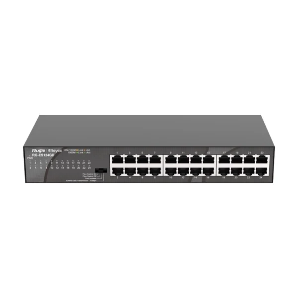 RG-ES124GD – Switch non géré 24×GE Gigabit 48 Gbps – Ruijie