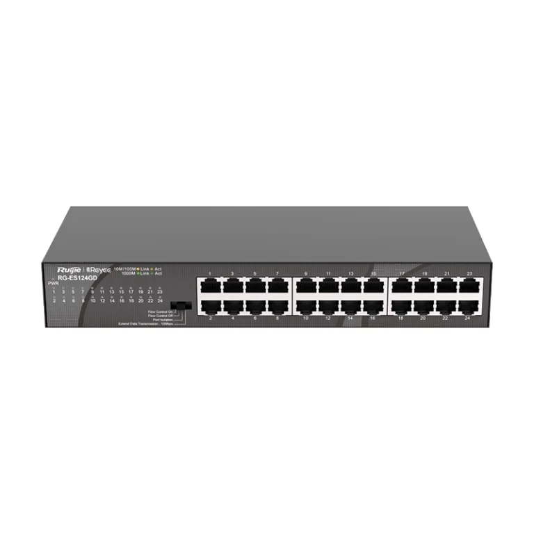 RG-ES124GD – Switch non géré 24×GE Gigabit 48 Gbps – Ruijie