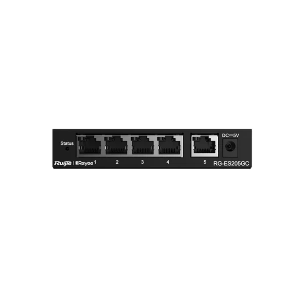 RG-ES205GC – Switch cloud non PoE 5×Gigabit – 10 Gbps – Ruijie