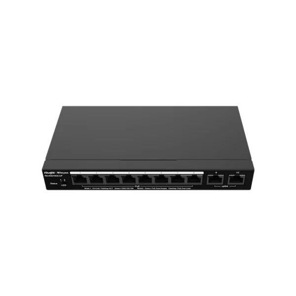RG-ES210GC-LP – Switch PoE 10 ports Gigabit – 20 Gbps – Ruijie