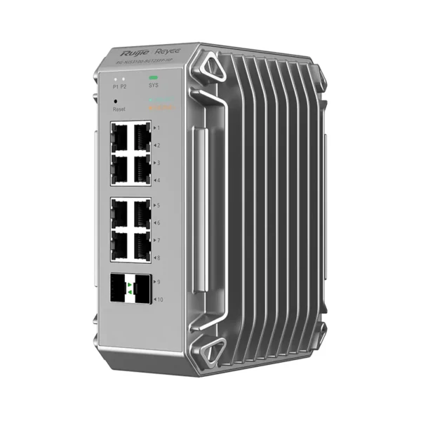 RG-NIS3100-8GT2SFP-HP – Switch industriel L2 PoE 240 W