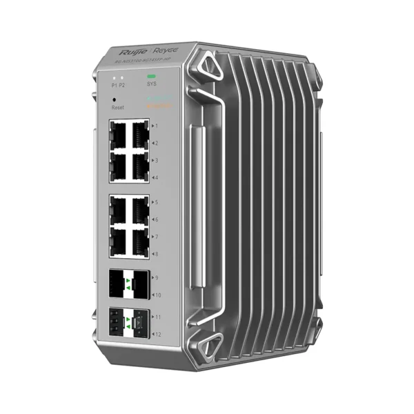 RG-NIS3100-8GT4SFP-HP – Switch industriel L2 PoE 240 W