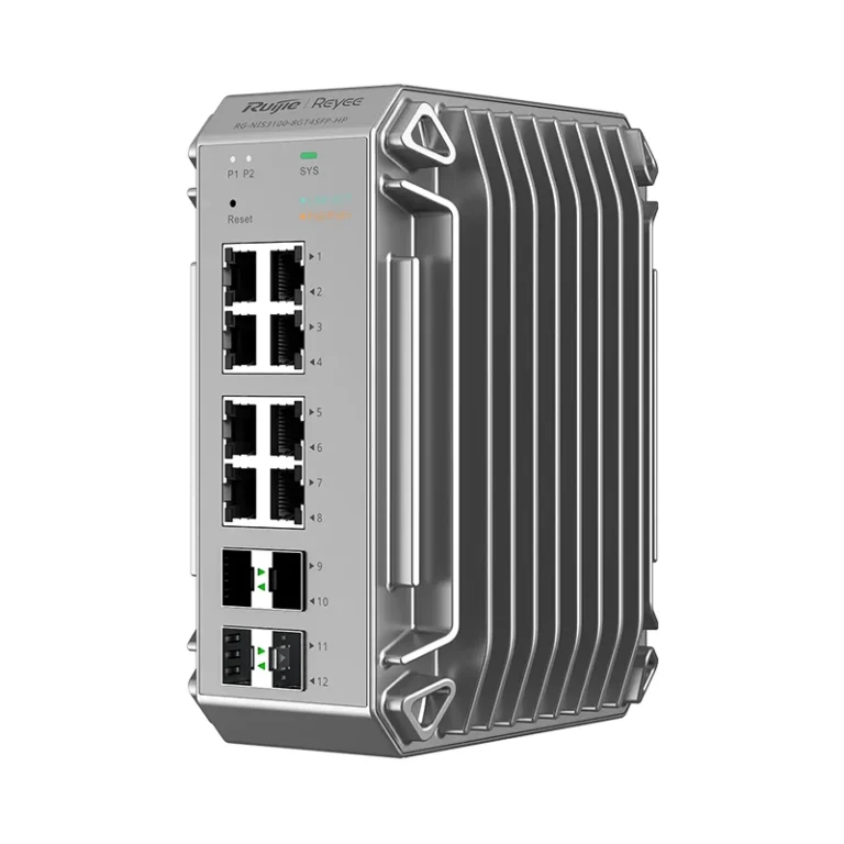 RG-NIS3100-8GT4SFP-HP – Switch industriel L2 PoE 240 W