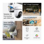 TP-Link Tapo C615G KIT – Caméra de Surveillance 4G LTE Solaire 2K – Image 3