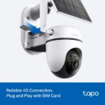 TP-Link Tapo C615G KIT – Caméra de Surveillance 4G LTE Solaire 2K – Image 6