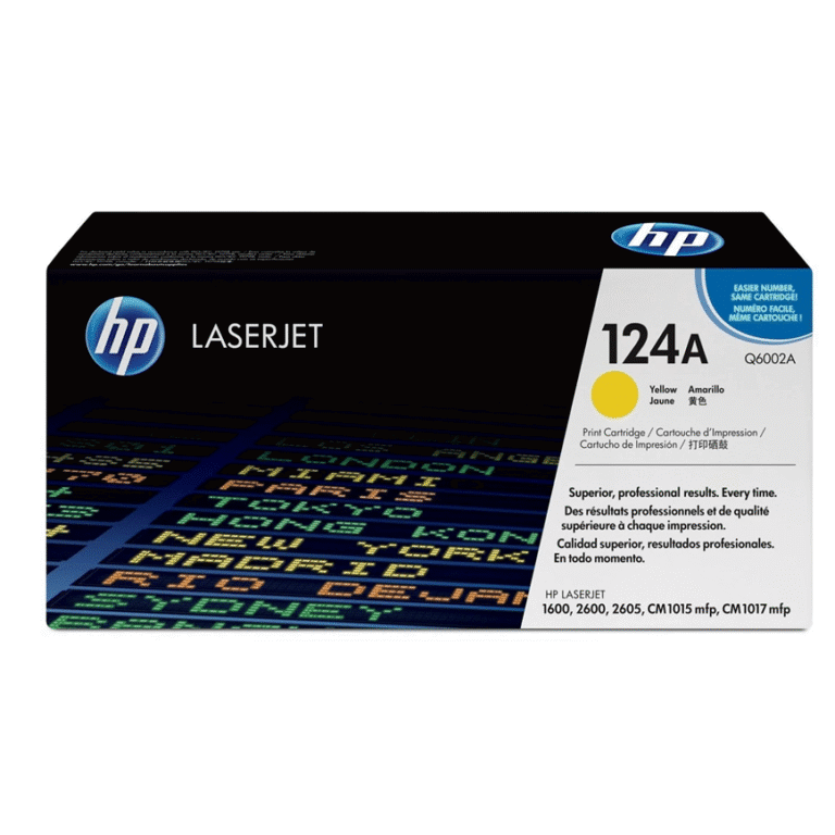 Toner original HP 124a laserjet jaune (Q6002A)
