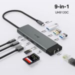 UH9120C – Hub USB-C 9-en-1 – 4K 60Hz – PD 100W – RJ45 – Image 7