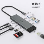 UH9120C – Hub USB-C 9-en-1 – 4K 60Hz – PD 100W – RJ45 – Image 8