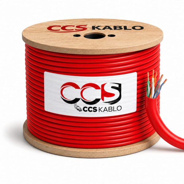 UUTP-LSZH-ORANGE – Câble Réseau CAT6 U/UTP LSZH Orange Cuivre CCS KABLO