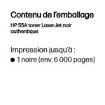 HP 55A Noir – Toner HP LaserJet d’origine (CE255A) – Image 5