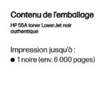 HP 55A Noir – Toner HP LaserJet d’origine (CE255A) – Image 6