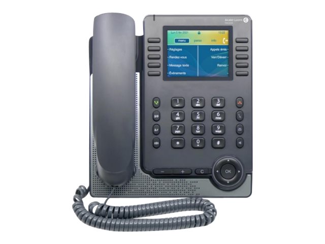 ALCATEL LUCENT ENTERPRISE - ALE-30 Essential DeskPhone double port Gigabit Ethernet, double pile NOE-SIP, écran couleur 3.5 pouces 320x240, audio HD, 1 USB-A, 1 USB-C. Expédié sans câble réseau. – Alcatel-Lucent Enterprise