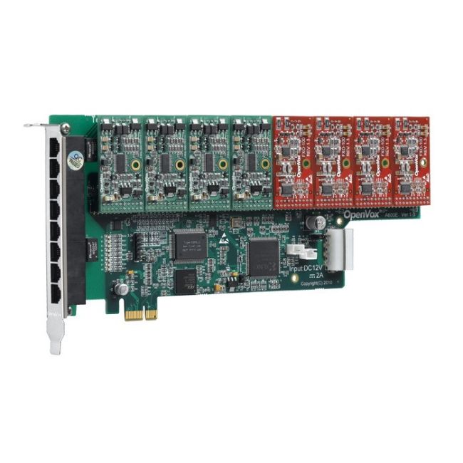 OpenVox A800E Carte PCI-E FXO/FXS
