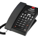 ALCATEL LUCENT ENTERPRISE - Vtech Téléphone filaire SIP contemporain noir mat S2210 (Bed/DeskPhone) - 1 ligne 10 touches de numérotation abrégée