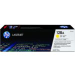 toner HP 128A LaserJet jaune authentique (CE322A) – Image 2