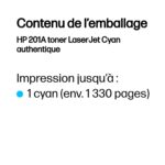 Toner HP 201A LaserJet authentique – Cyan (CF401A) – Image 7