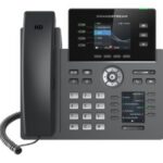 GRANDSTREAM - Professional P Phone, 12 SIP accounts, 4 lines, 2x GbE PoE, Wi-Fi, 320x240 (2.8) + 320x240 (2.4) color LCD, 40 virtual and 8 hard BLF keys, 12V/1A PSU